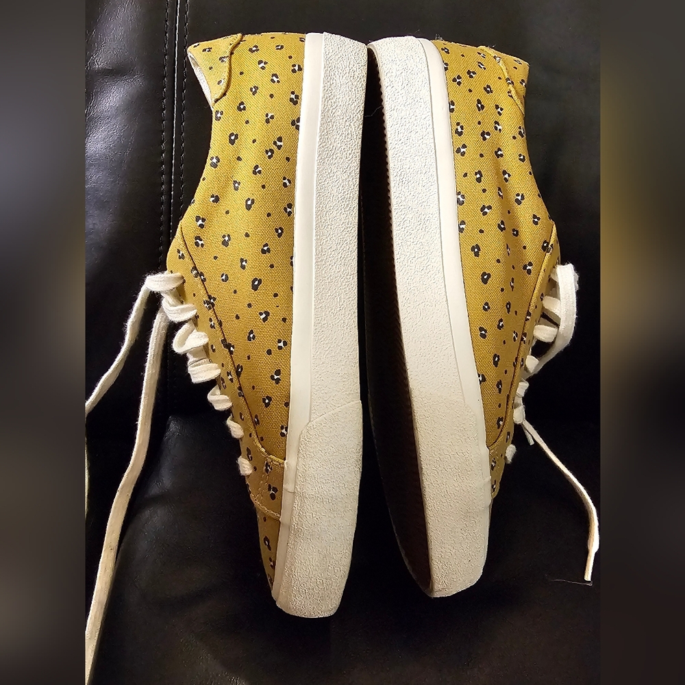 Madewell Sidewalk Low Top Sneakers Mini Leopard Print Women Size 8 EUC - Picture 7 of 15